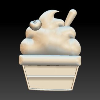 Ice Cream Cone Cup Shelf STL 3D Printable File ( Not a Physical Product) Personal Use Only