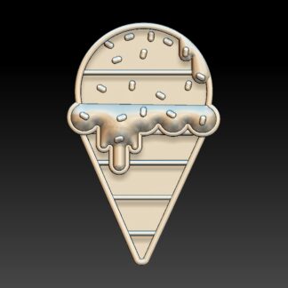 Ice Cream Cone Shelf STL 3D Printable File ( Not a Physical Product) Personal Use Only